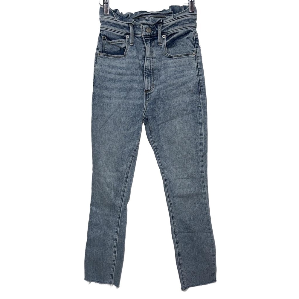 NEW Abercrombie & Fitch Ultra High Rise Super Skinny Ankle Blue Jeans Size 24 00